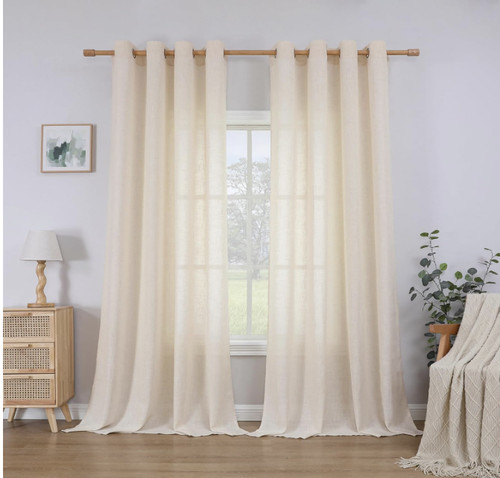 Cucraf linen curtains eyelet - cucraf,