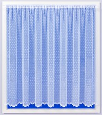 DOTTY DESIGN WHITE NET CURTAIN
