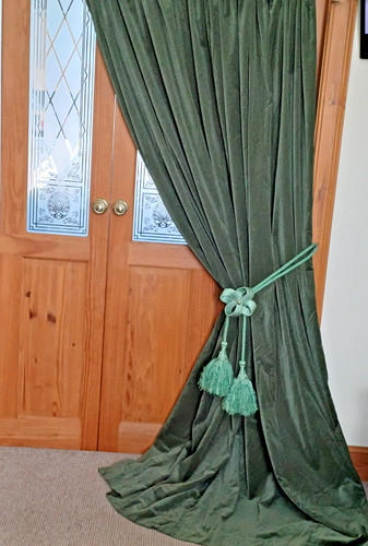 Large cotton velvet door - cotton,