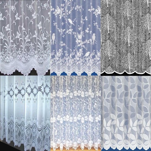 Scalloped white net - white,
