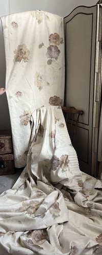 Huge neutral stylised curtains - huge,