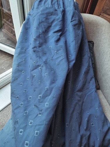 Blue lined curtains 84in - lined,