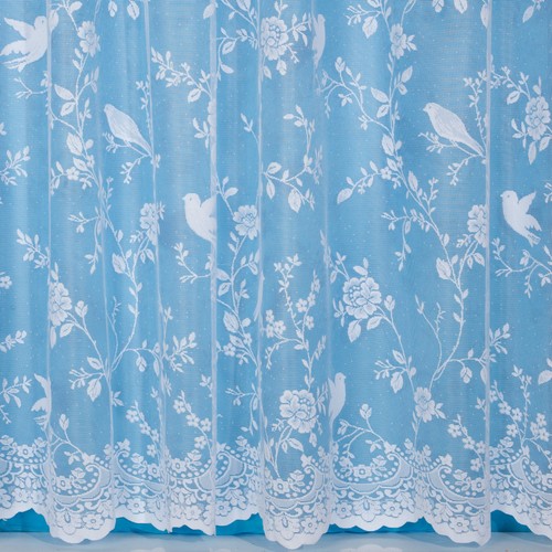 Birdie white net curtains - curtains, all