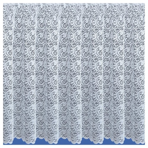 Traditional white net curtain - white,