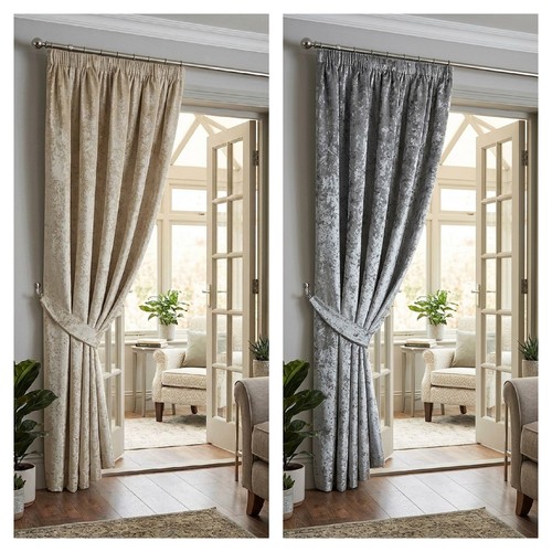 Pencil pleat lined door - pencil,